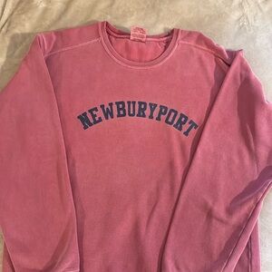 Newburyport Pink Crew Neck Sweatshirt